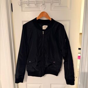 Woman’s Black Bomber Jacket size Medium
